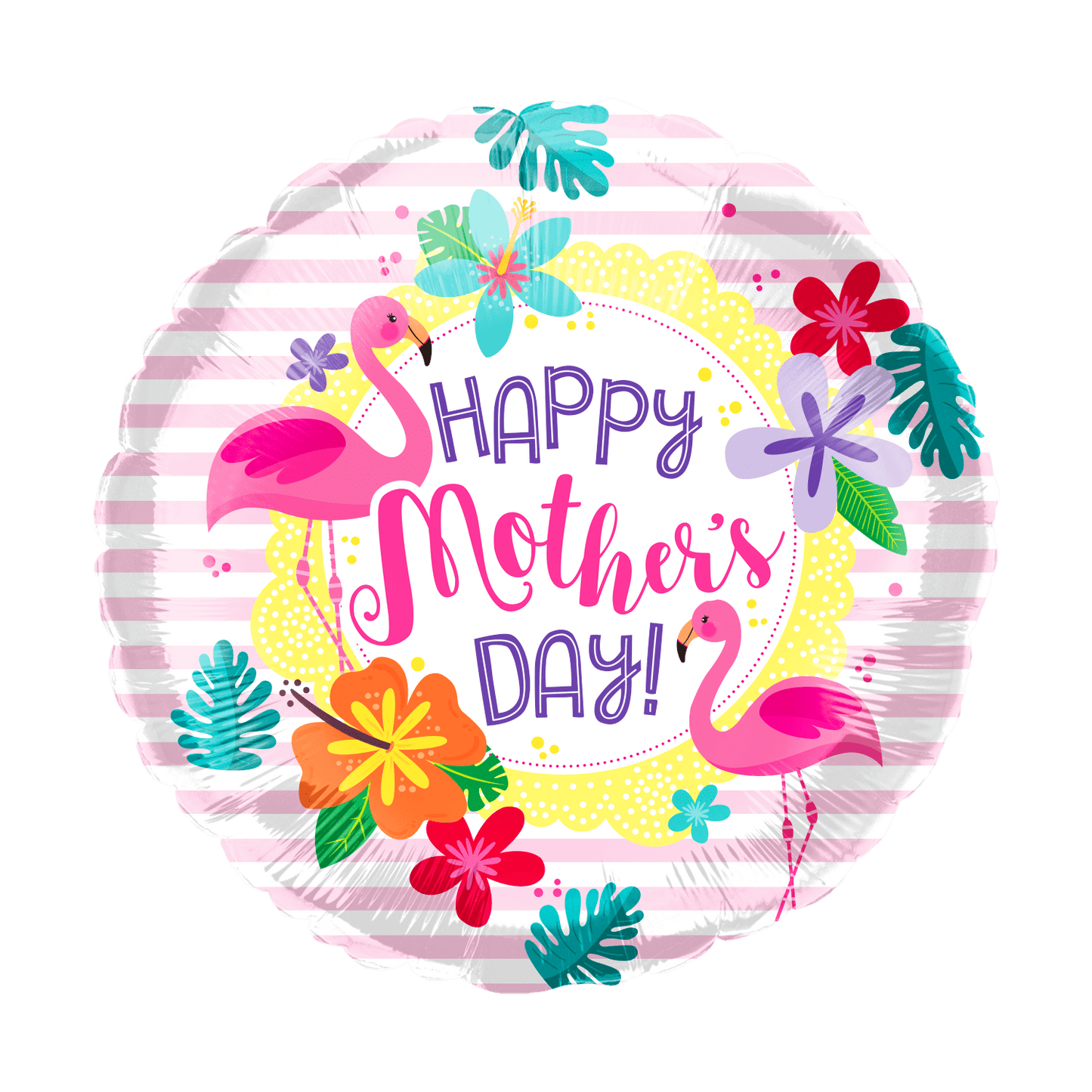 18" Happy Mother's Day Flamingo - 50ct - Party America