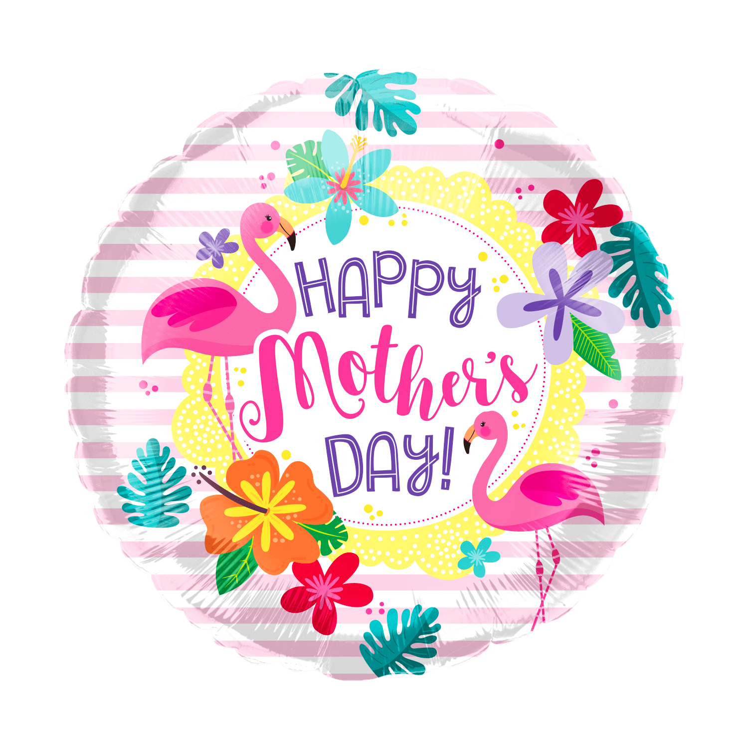 18" Happy Mother's Day Flamingo - 50ct - Party America
