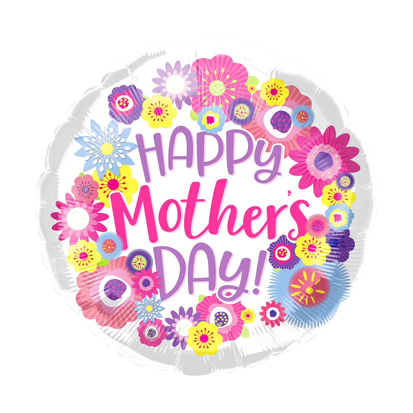18" Happy Mother's Day Flowers - 50ct - Party America