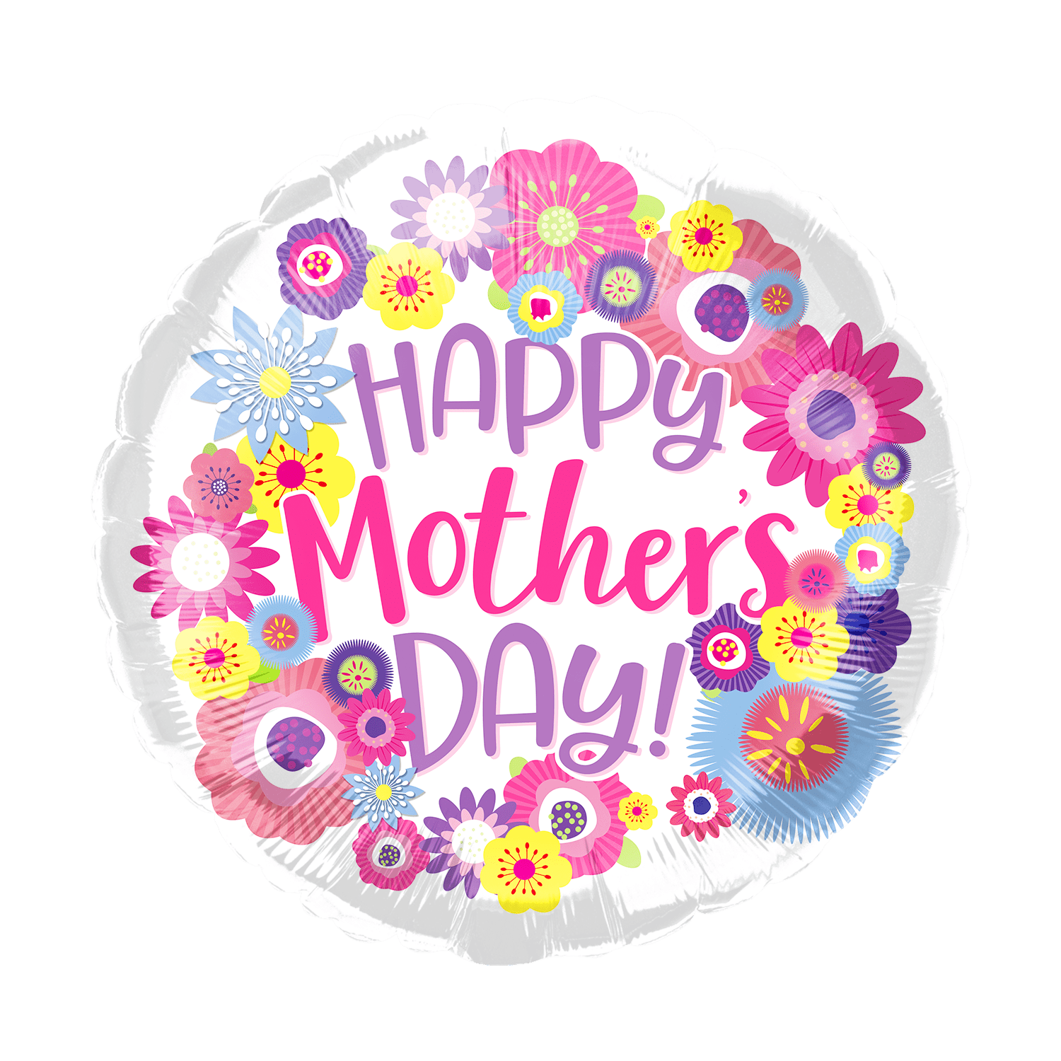 18" Happy Mother's Day Flowers - 50ct - Party America