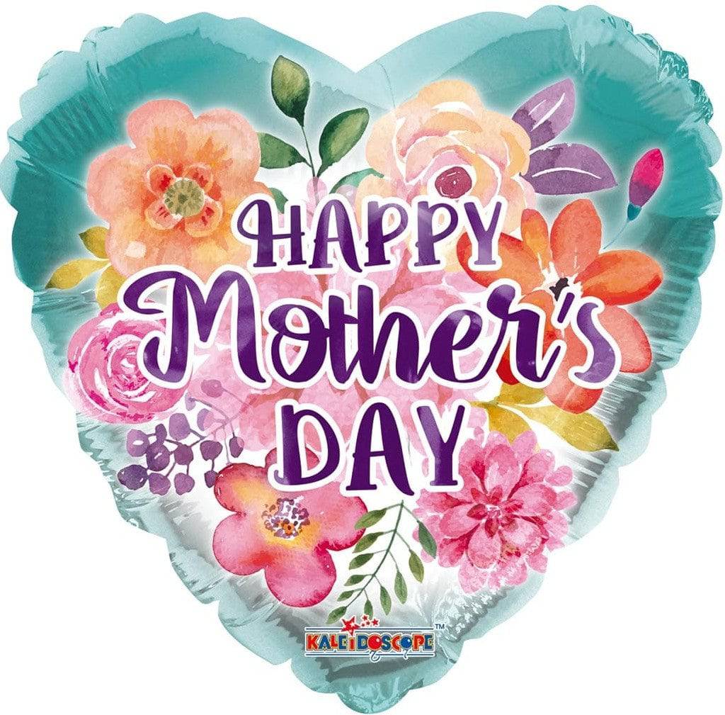 18" Happy Mother's Day Water Colored Flowers (100ct) - Conver USA