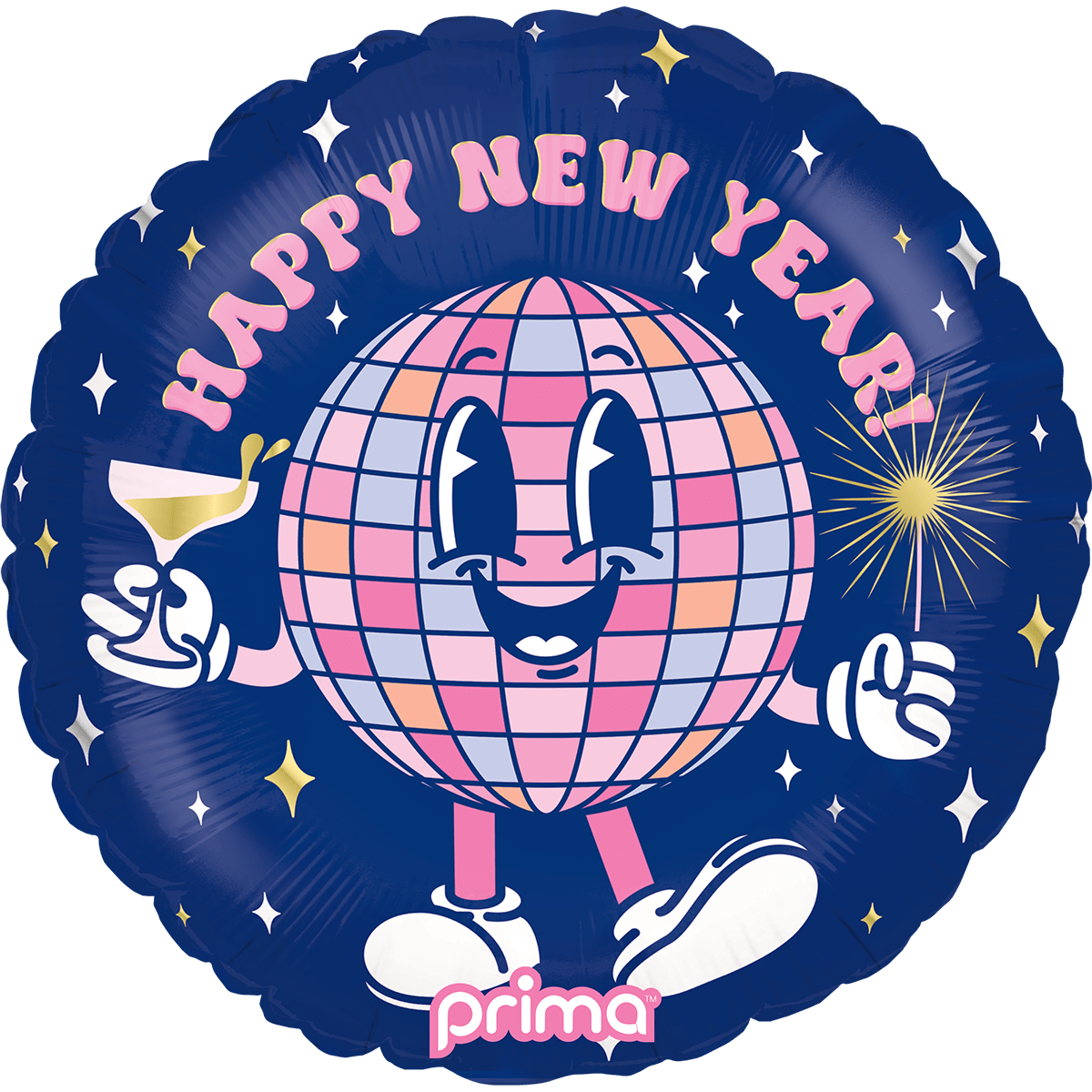 18" Happy New Year Disco Ball Buddy