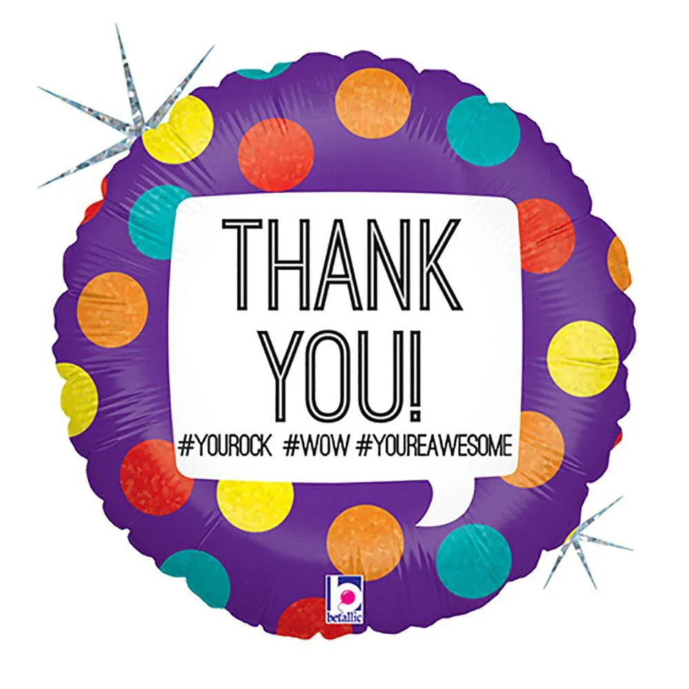 18" Hashtag Thank You (10ct)