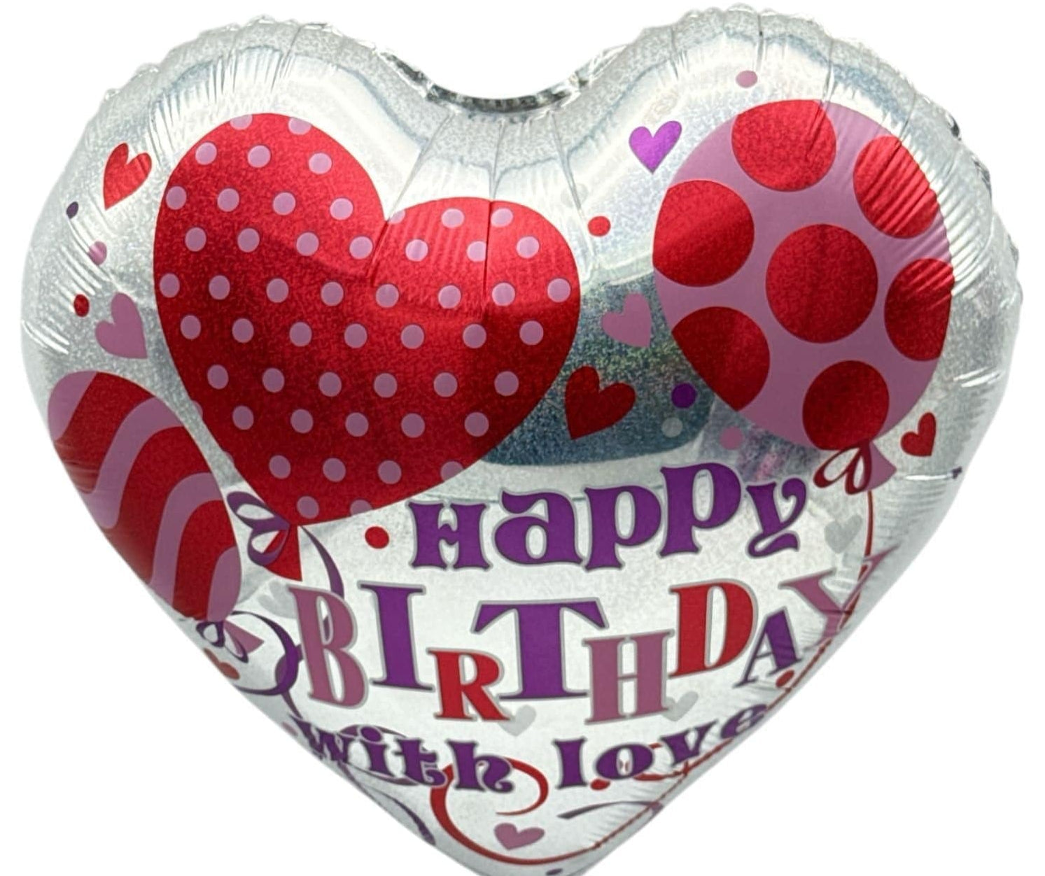 18" Happy Birthday - Silver Heart - 20ct - Party America