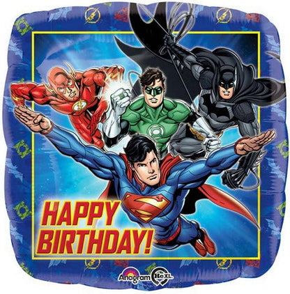 18" Justice League - Happy Birthday