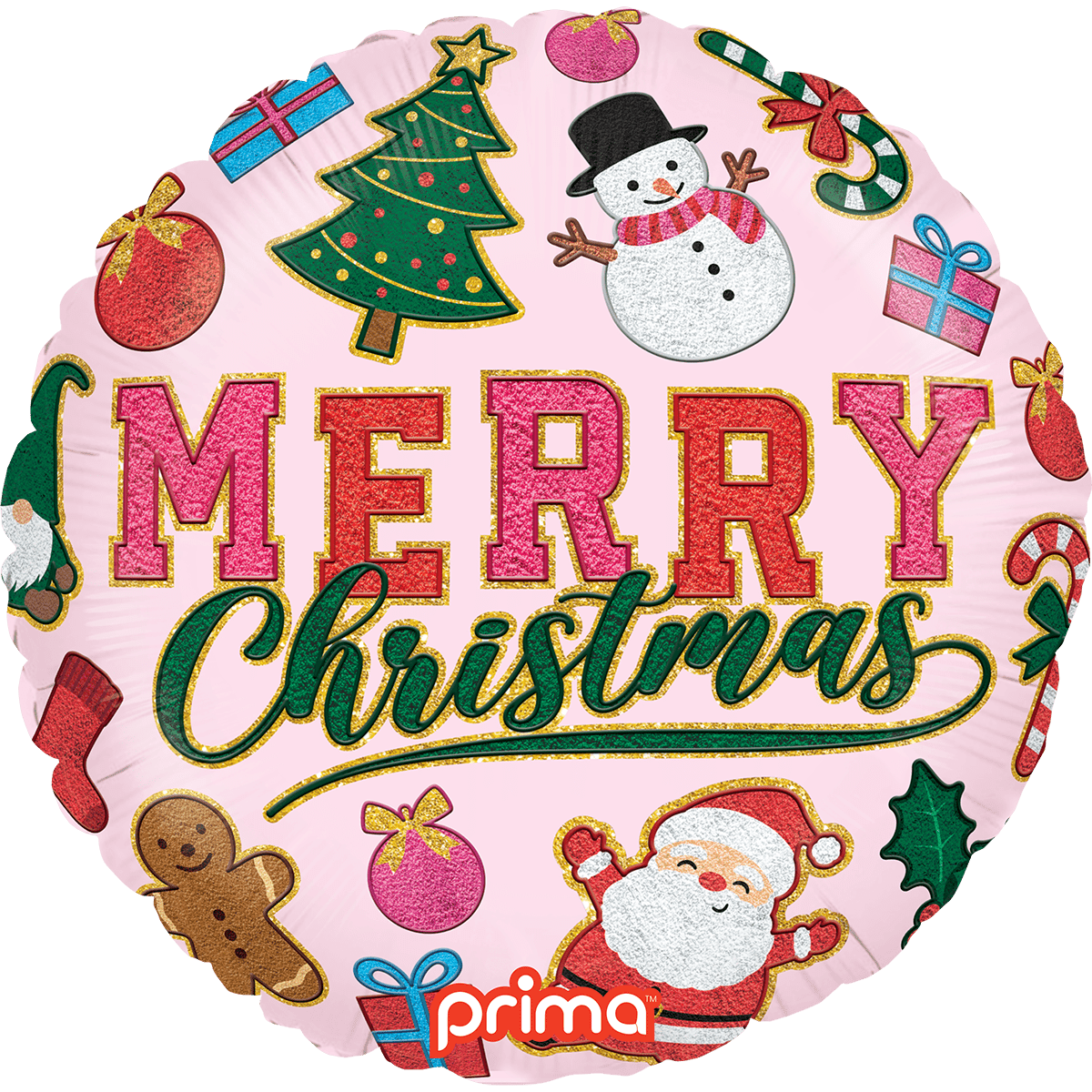 18" Merry Christmas Patches