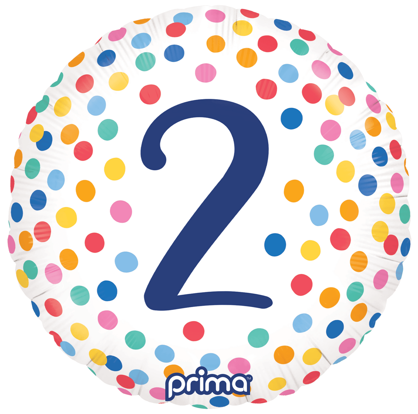 18" Round Happy Birthday Confetti Numbers 1 - 5