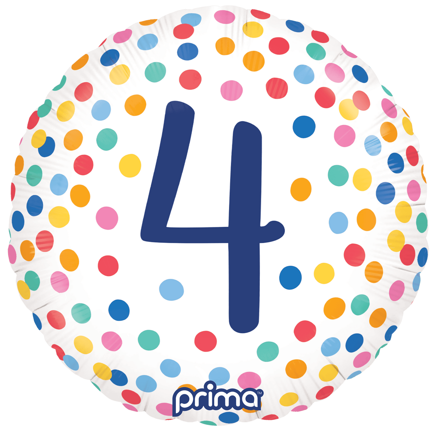 18" Round Happy Birthday Confetti Numbers 1 - 5