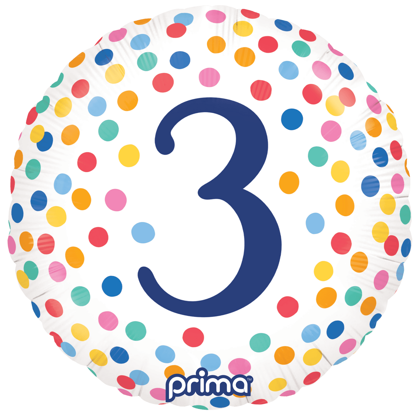 18" Round Happy Birthday Confetti Numbers 1 - 5
