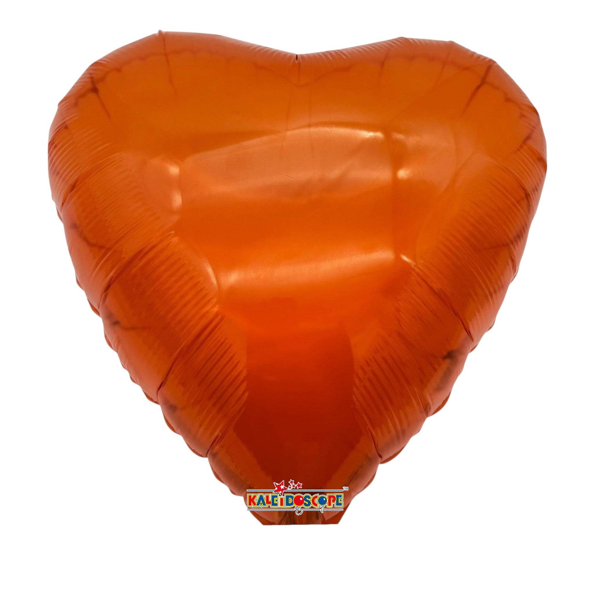 18" Solid Hearts - Crystal Orange (100ct) - Conver USA