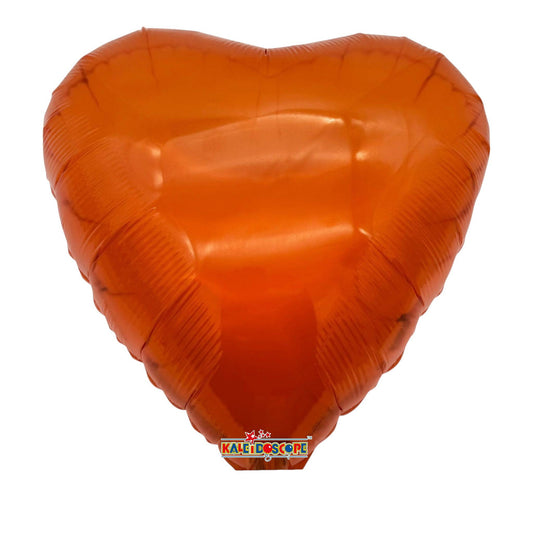 18" Solid Hearts - Crystal Orange (100ct) - Conver USA