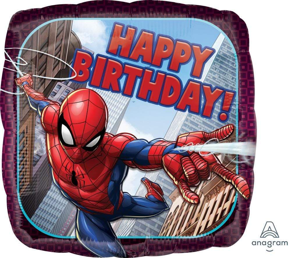 18" Spider - Man Happy Birthday - Anagram