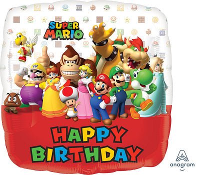 18" Super Mario - Happy Birthday