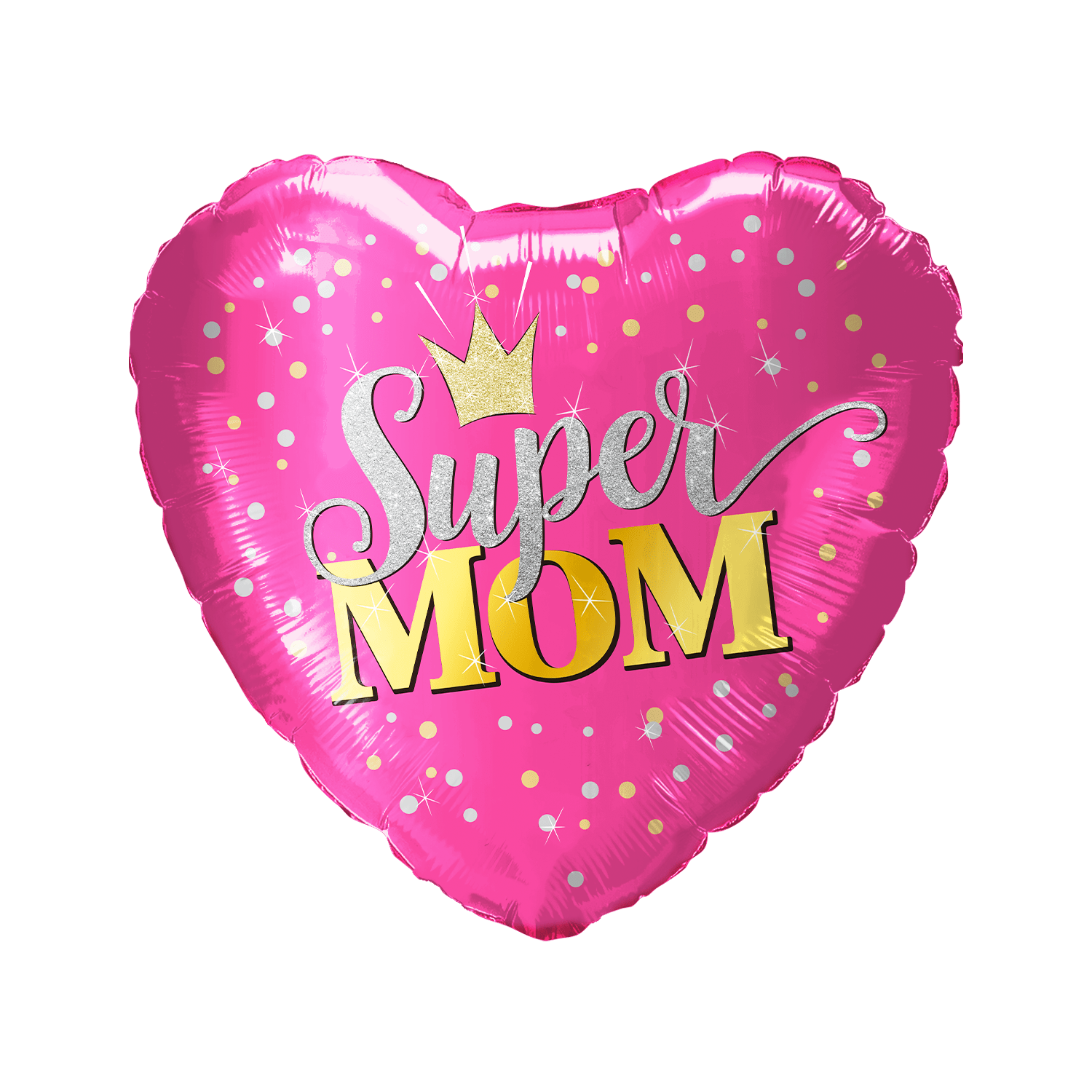 18" Super Mom Pink Heart - 50ct - Party America
