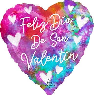 18" Tie - Dye Spanish Valentine (10ct)