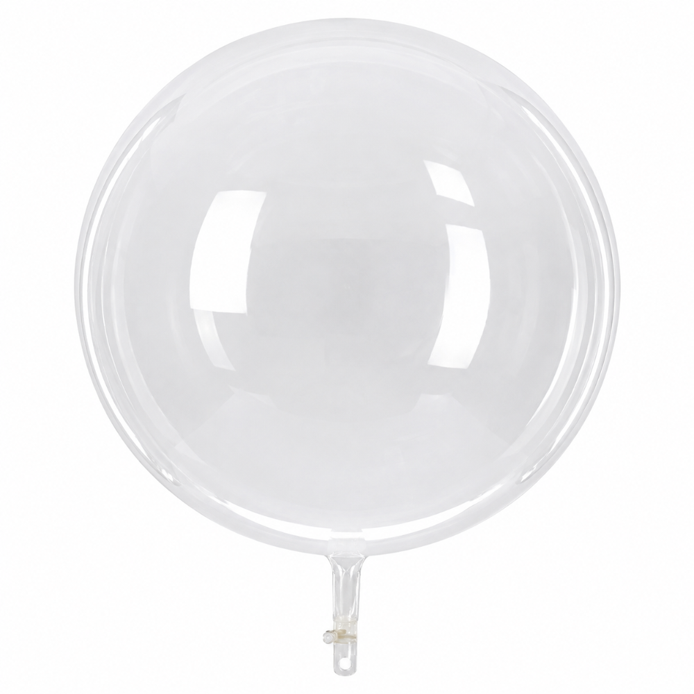 18" Clear Bobo (5ct)