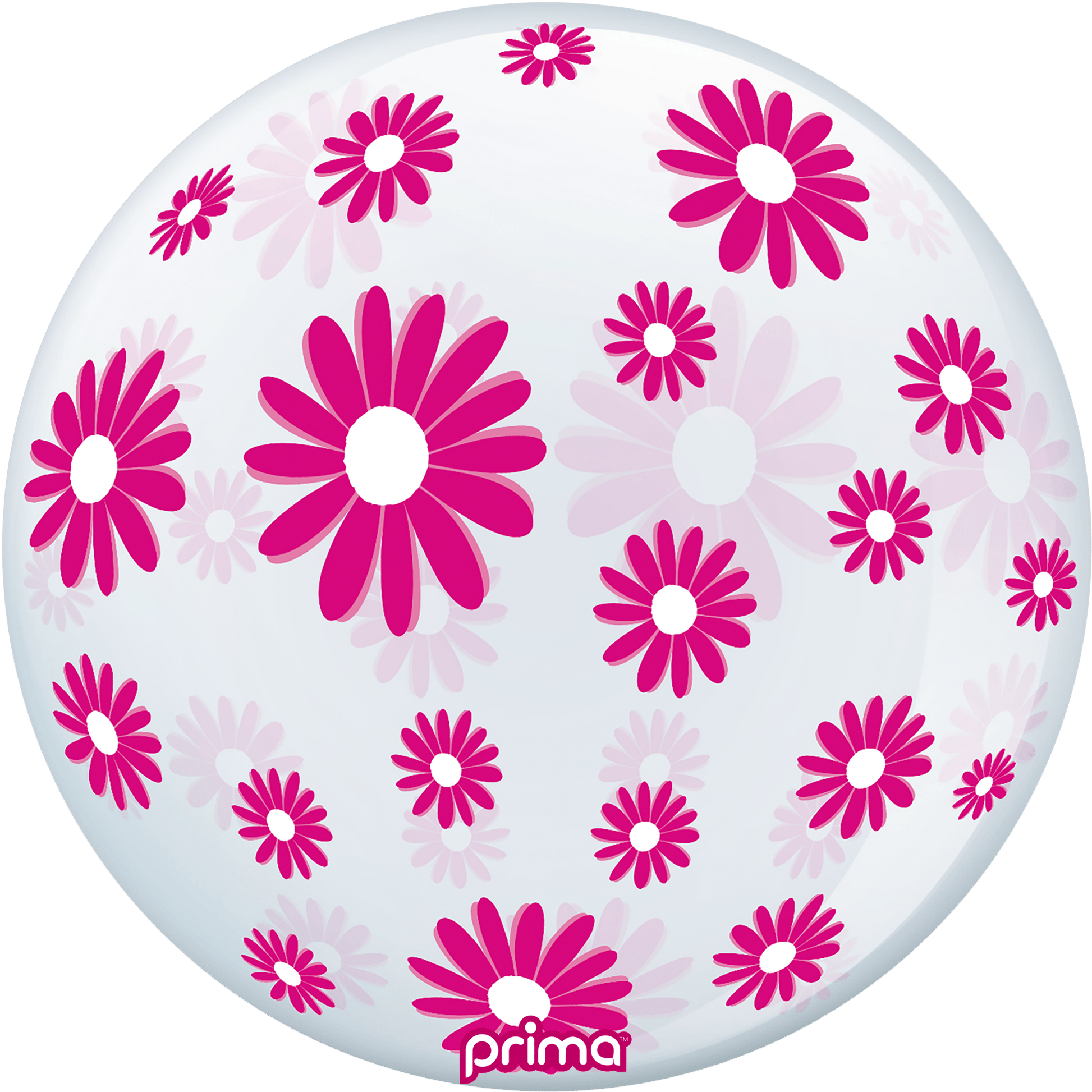 20" Hot Pink Daisies Sphere