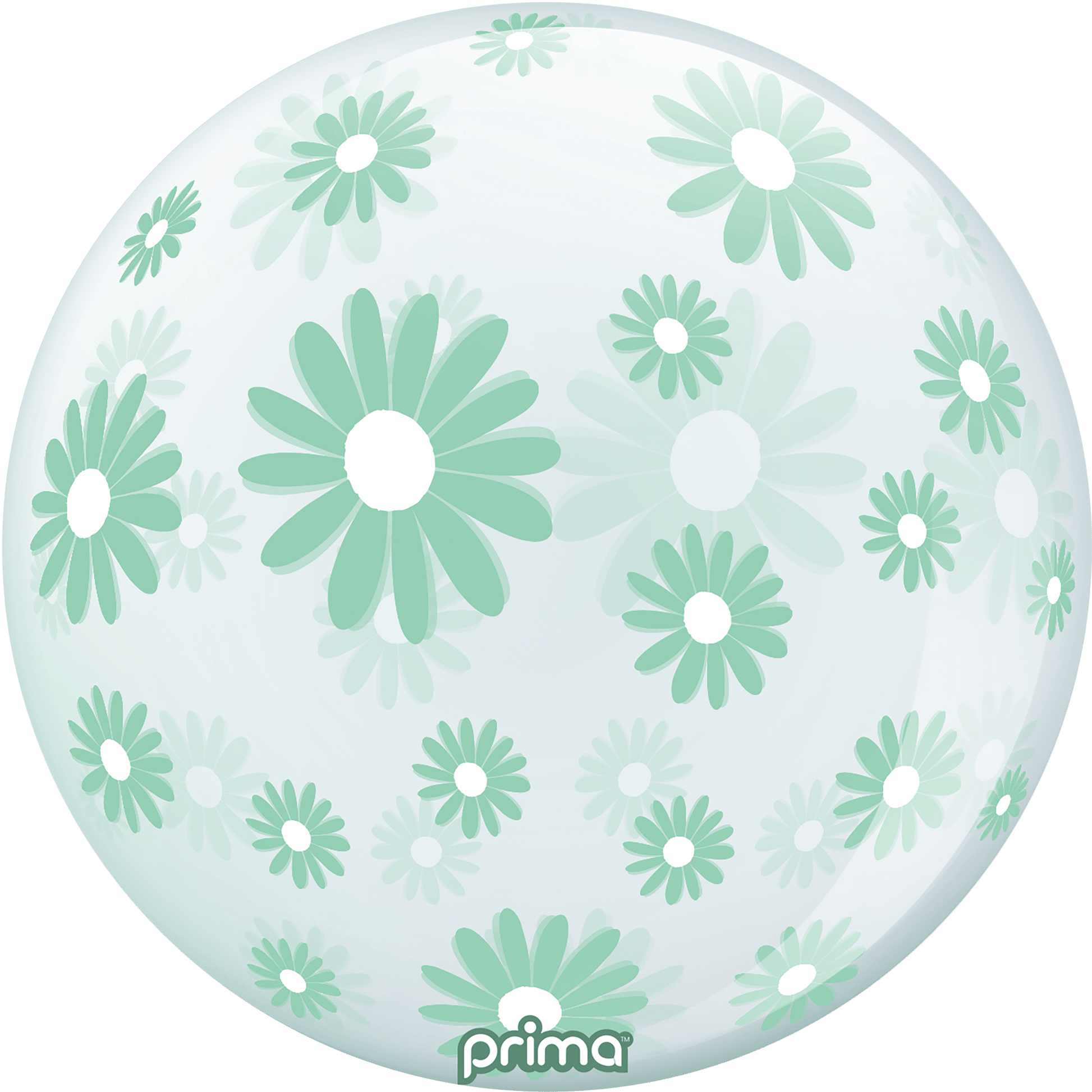 20" Mint Green Daisies Sphere