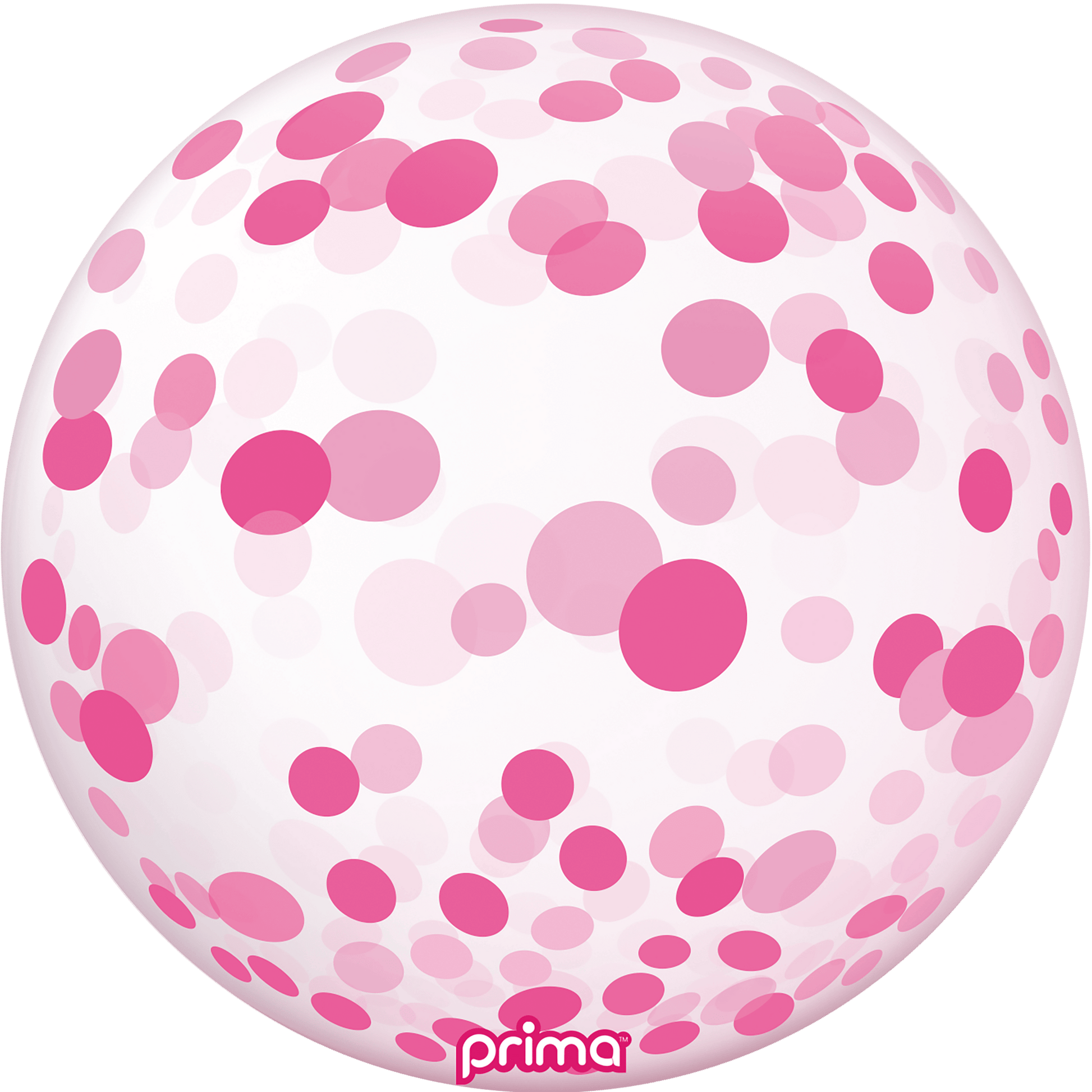 20" Pink Confetti Sphere