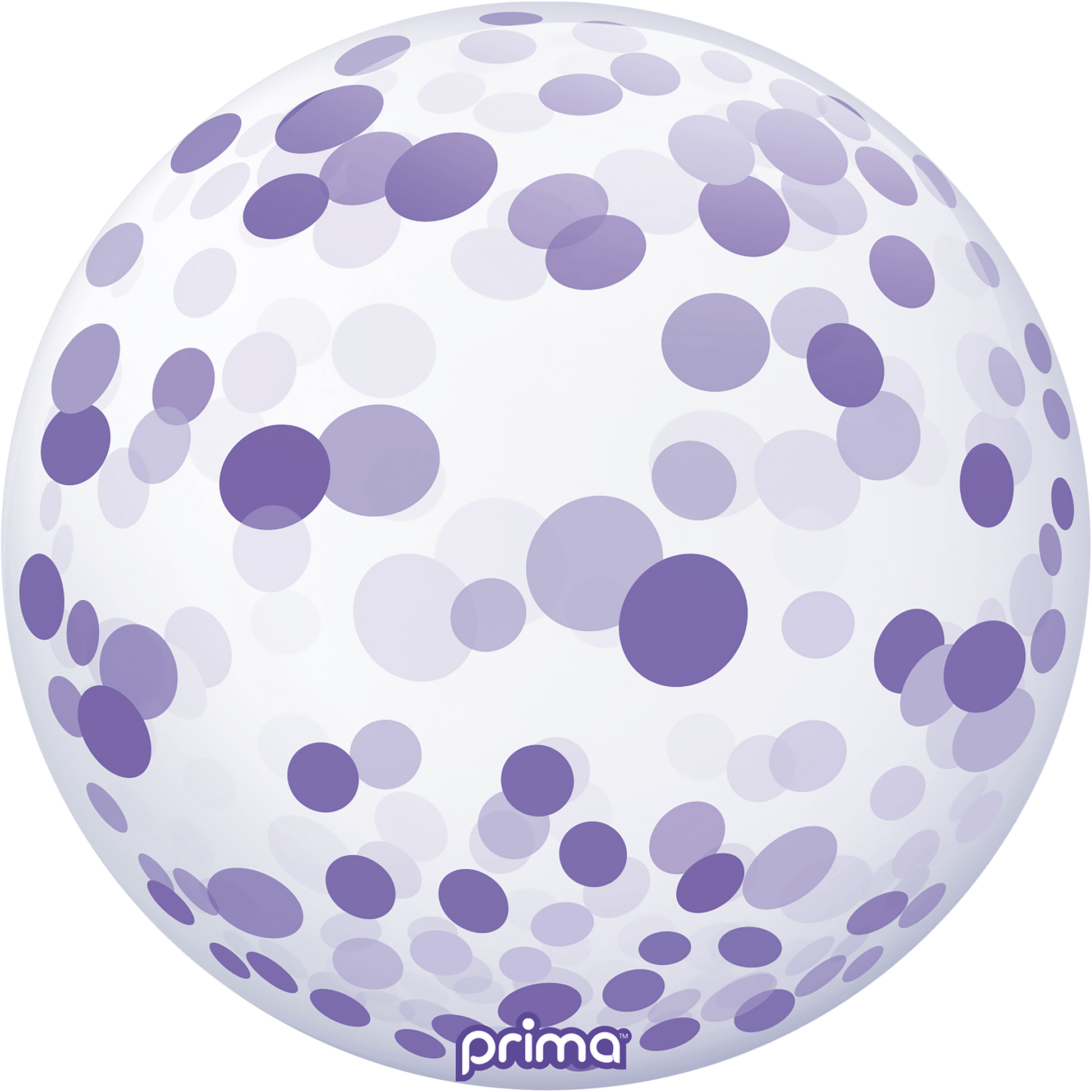 20" Purple Confetti Sphere