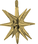 20" WHITE GOLD Magic Star (PKG) - Foil Balloon *Air Fill Only*