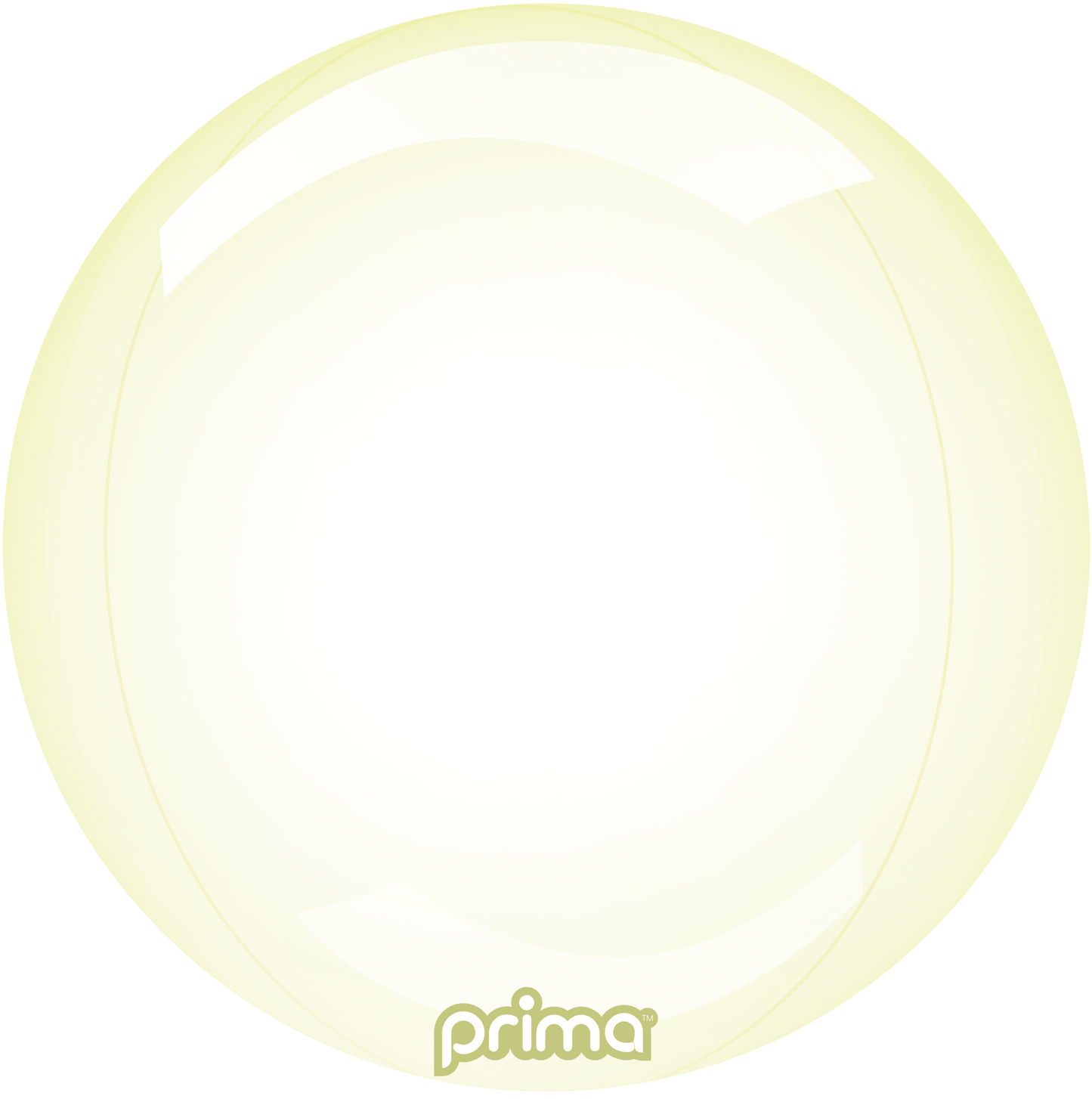 20" Yellow Glass Sphere