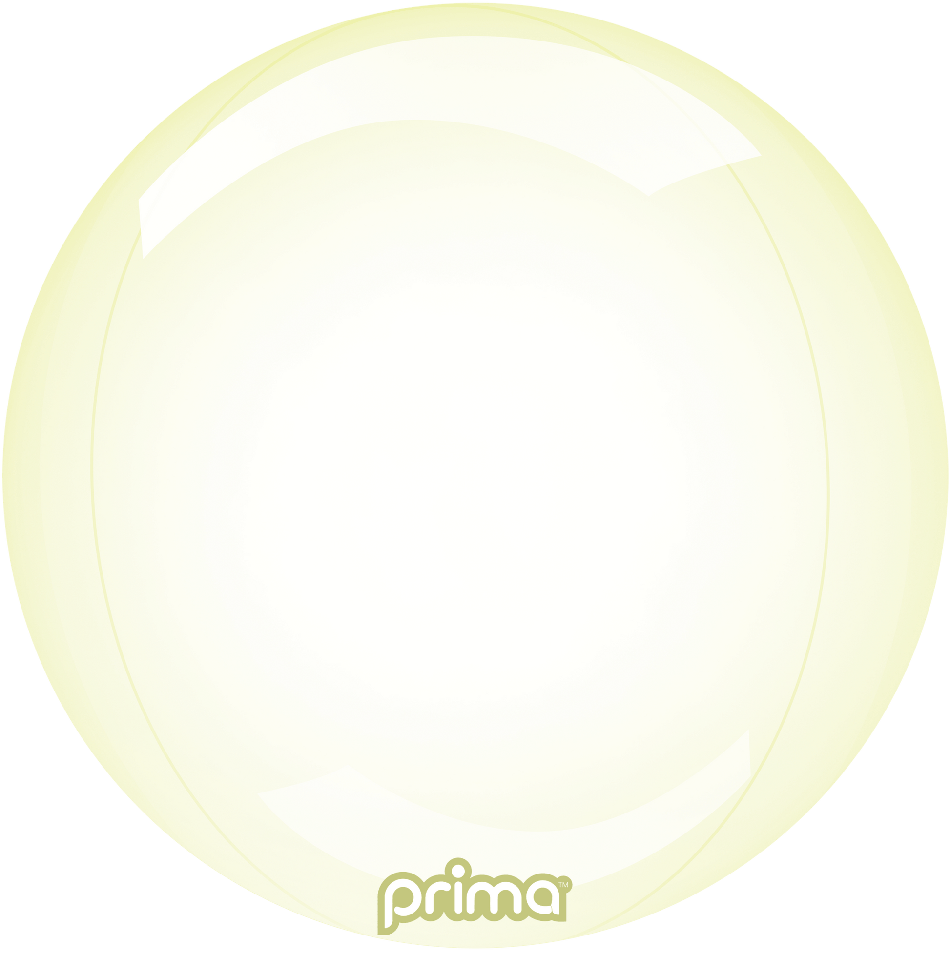 20" Yellow Glass Sphere