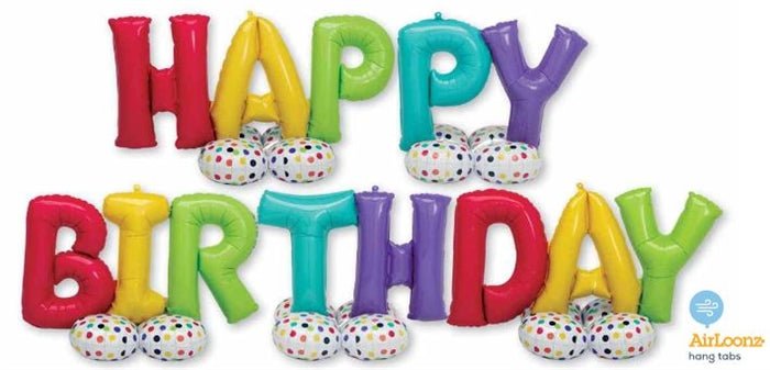208" Deluxe AirLoonz Kit - Happy Birthday