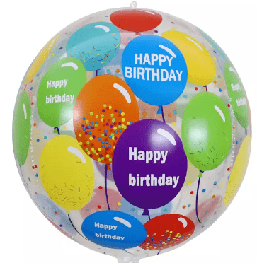 22" Bubble Balloon - Happy Birthday