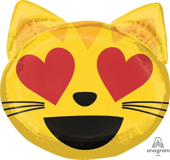 22" Emoji Cat - Heart Eyes