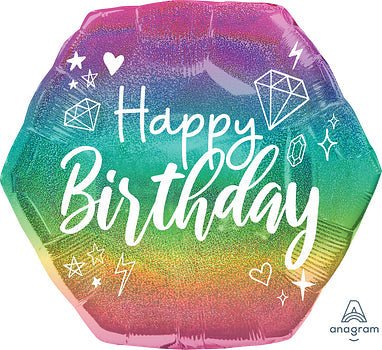 23" Sparkle Gems Happy Birthday