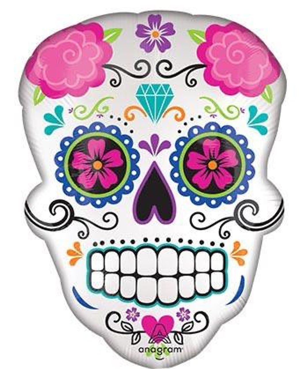 24" Satin Sugar Skull (5ct)