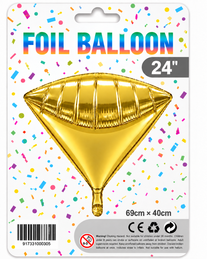 24" 4D Diamond Foil Balloon