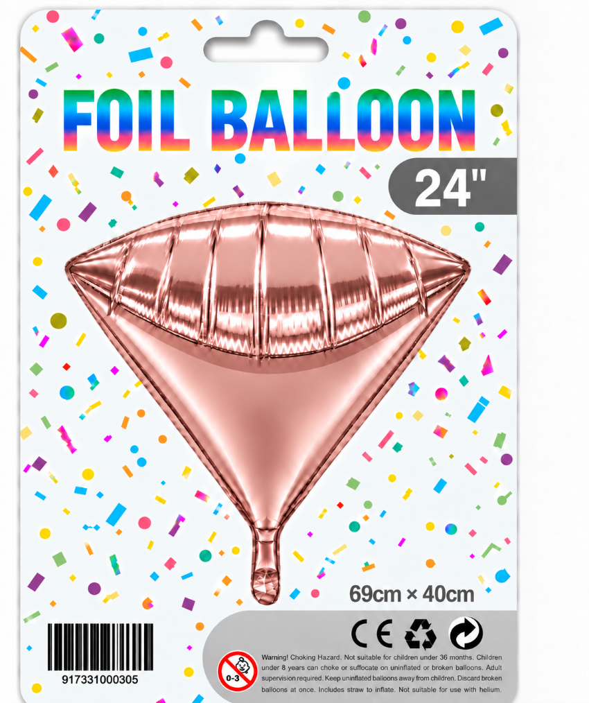 24" 4D Diamond Foil Balloon
