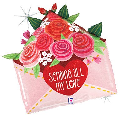 25" Sending Love Roses Envelope