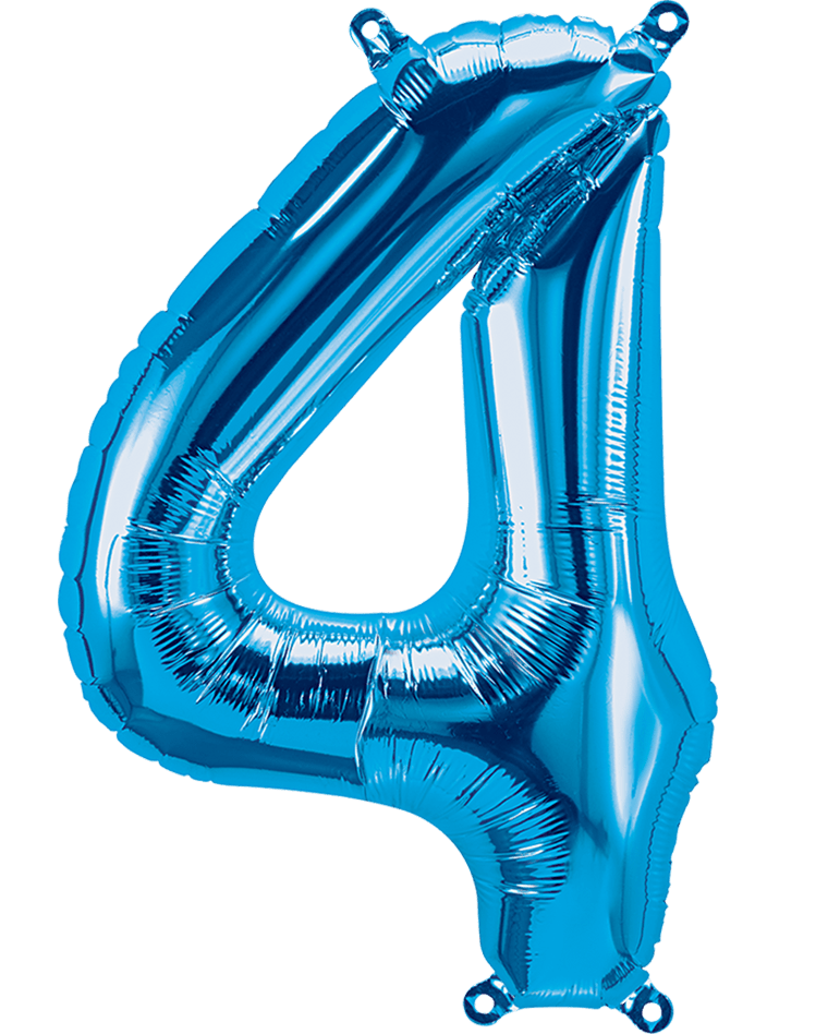 26" Blue Foil Numbers - Party America