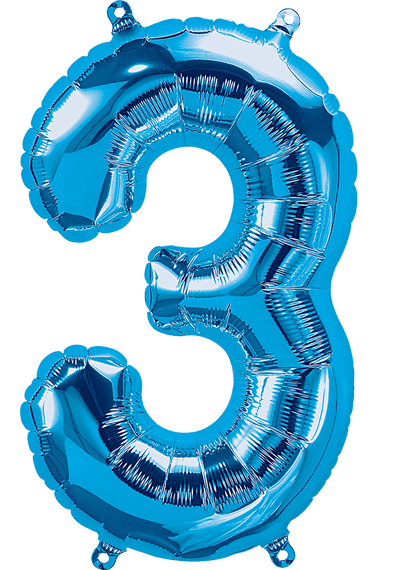26" Blue Foil Numbers - Party America