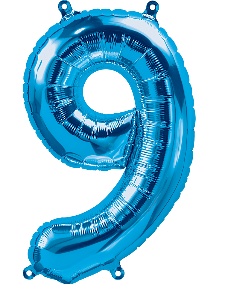 26" Blue Foil Numbers - Party America