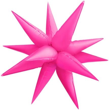 26" Neon Exploding Stars Balloon - Winner Party