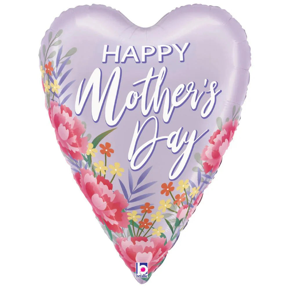 26" Satin Floral Mother's Day Heart