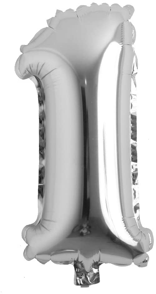 26" Silver Foil Numbers  - Party America