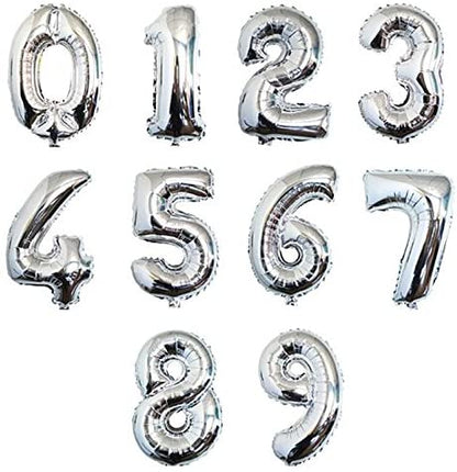26" Silver Foil Numbers  - Party America