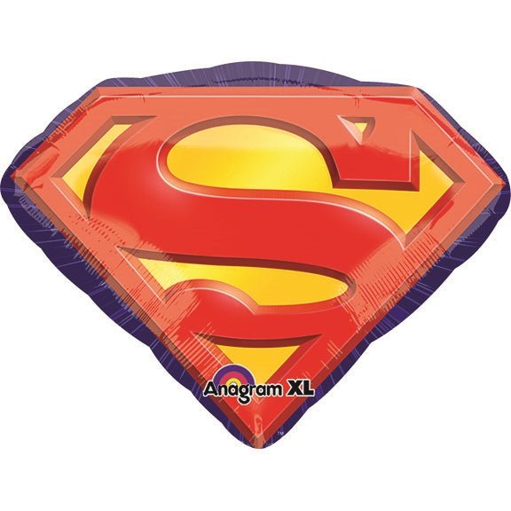 26" SUPERMAN Emblem SuperShape Foil Balloon (PKG)
