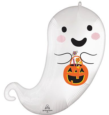 27" Satin Trick or Treat Ghost