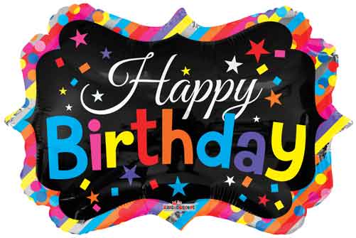 28" Happy Birthday Bright Marquee - Conver USA