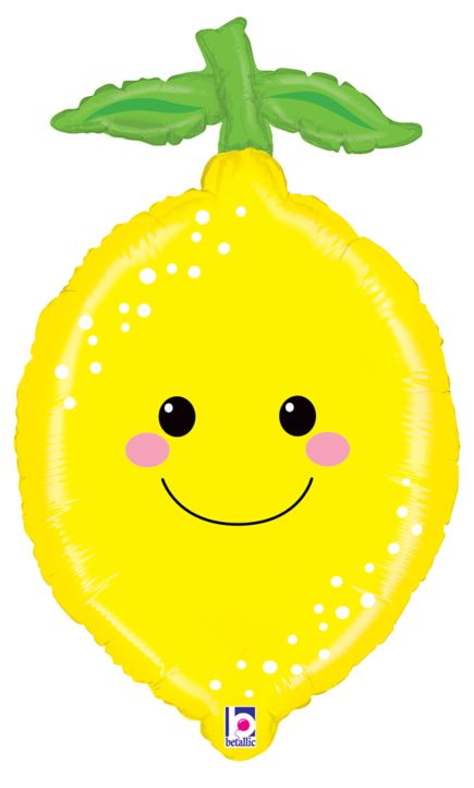 28" LEMON Produce Pal Foil Balloon - Betallic