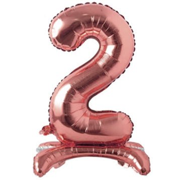 28" Standing Foil Numbers - Rose Gold