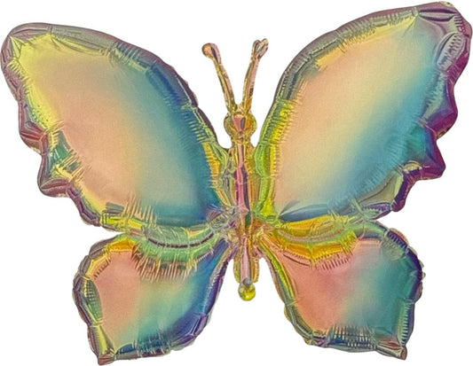 30" Iridescent Butterfly Foil Balloon - Winner Party