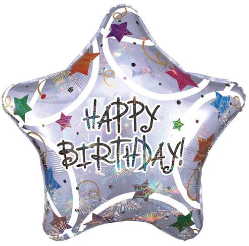 32" Star - Happy Birthday