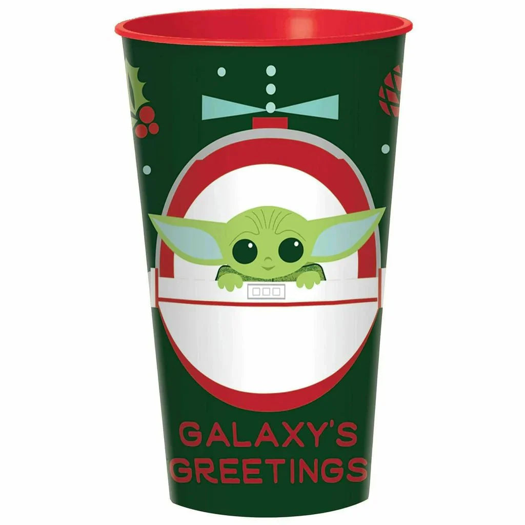 32oz Plastic Cup - Holiday